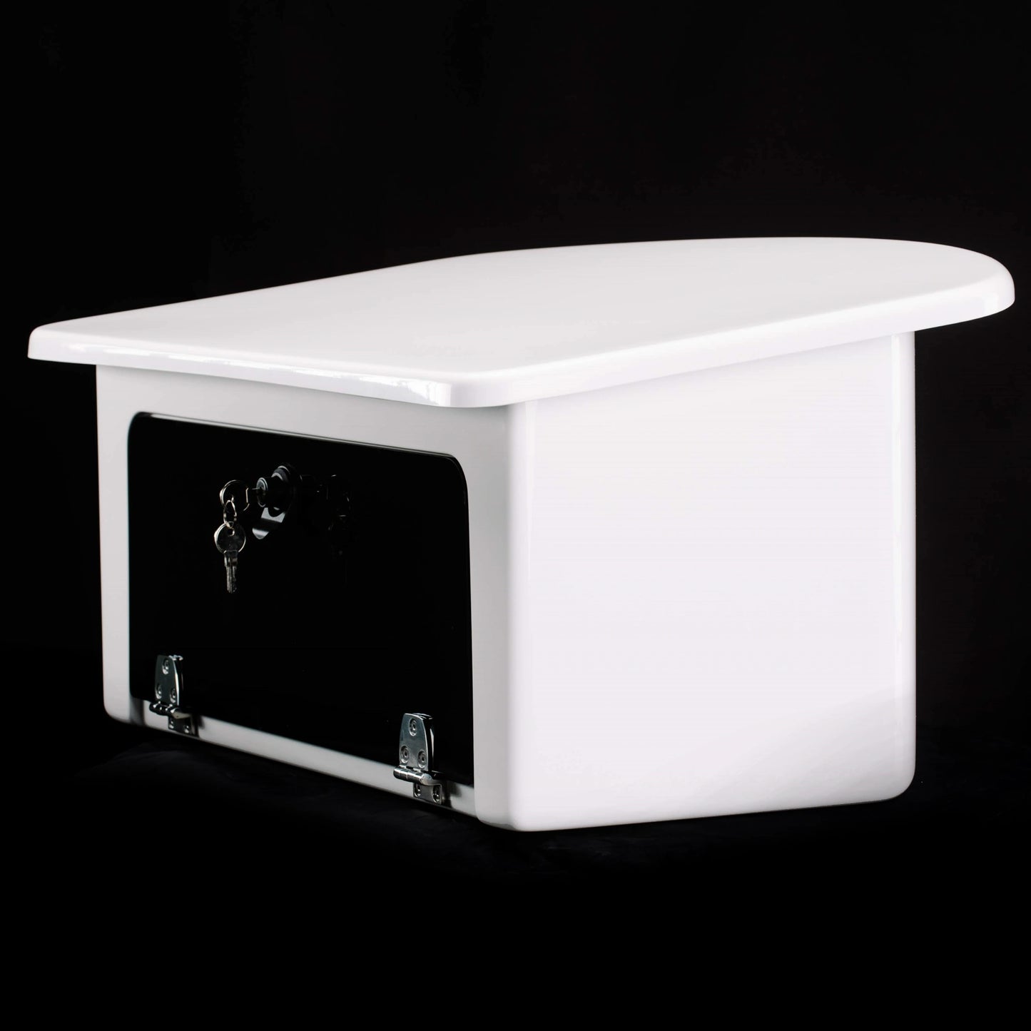 The Mangrove Marine Tower Control Helm Box represents 27 years of innovation when Mike Irvin filled a gap in the marine industry with our signature tower helm box. Mangrove Marine is the originator, not the imitator of this precision engineered marine product featuring hand-laid fiberglass, Plexiglass brand acrylic front doors, high quality foam gasket, stainless hardware and more.